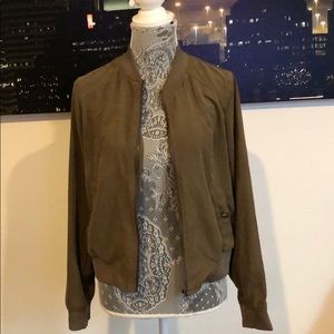 Olive Bomber Jacket